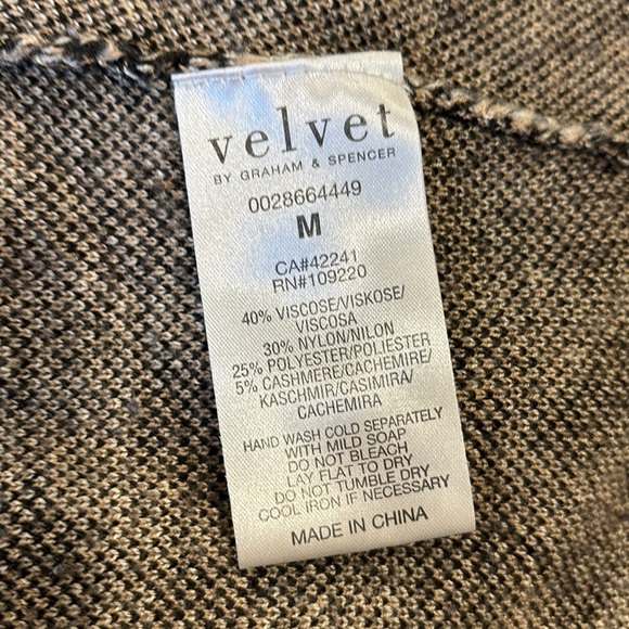 Y2K SPENCER & GRAHAM LEOPARD ANIMAL PRINT CASHMERE BLND VELVET DRESS TUNIC SZ M - Picture 8 of 8